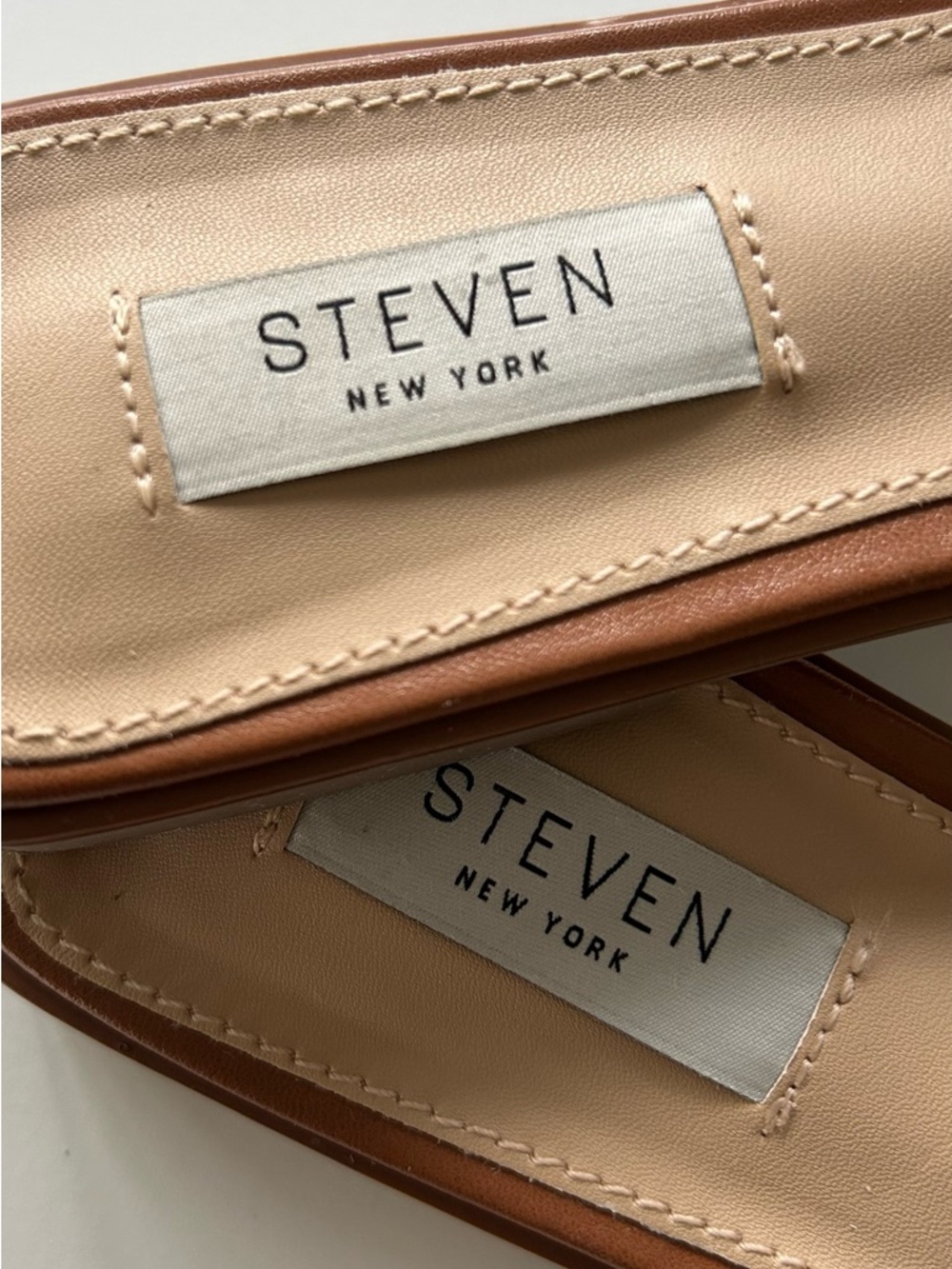STEVEN New York By Steve Madden Harlien Slide Sandal, Cognac 8 NEW - Picture 8 of 10